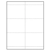 4-1/4" x 3" oversized blank Paper Name Tag Inserts