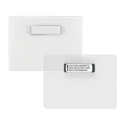 4" x 3" name tag holder made with 38% thicker material and stronger edge welds