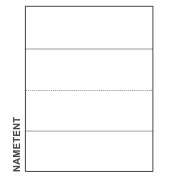 8.5inch x 2.75inch blank Paper Name Tents for at home printing