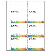 4" x 3" easy tear Paper Name Tag Inserts compatible with laser and inkjet printers