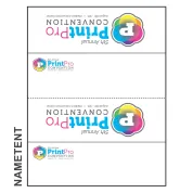 8.5inch x 2.75inch Paper Name Tents Pre-printed with full color designs