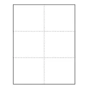 4-1/4" x 3-2/3" blank Paper Name Tag Inserts for at home printing