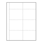 4" x 3" blank Paper Name Tag Inserts with perforations