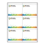 4" x 3" full bleed printing Paper Name Tag Inserts compatible with laser and inkjet printers