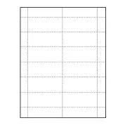  2-15/16" x 1-9/16" blank Paper Name Tag Insert for at home printing
