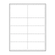 two blank 4" x 3" name tag inserts alongside eight detachable 4" x 1-7/8" tickets