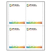 3-5/8" x 5-1/2" Vertical Paper Name Tag Inserts compatible with laser and inkjet printers