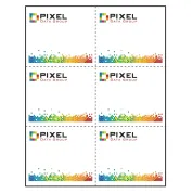 4-1/4" x 3-2/3" Paper Name Tag Inserts compatible with laser and inkjet printers