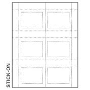 Print these 3.75"x2.75" self sticking name tags with an Inkjet or Laser printer, peel, and stick