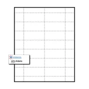 2-15/16" x 1-5/16" Large Polar™ Badge Paper Name Tag Inserts compatible with laser and inkjet printers