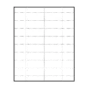 2-9/16" x 1-3/16" blank paper inserts for Polar™ Badges