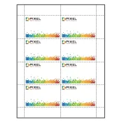 3-1/2" x 2-1/4" Paper Name Tag Inserts compatible with laser and inkjet printers