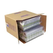 Recyclable and reusable name badge organizer for transporting event badges