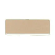 Reusable 3" x 1" gold metal employee name tag