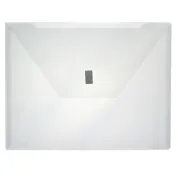 Clear meeting envelope with velcro fastener