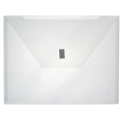 Clear meeting envelope with velcro fastener