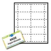 print your own 3-1/2" x 2" White Business Cards with Stock Paper