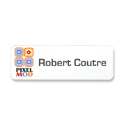 3" x 1" budget friendly full color employee name tags pre-printed with your company information