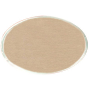 Reusable gold oval metal employee name tag