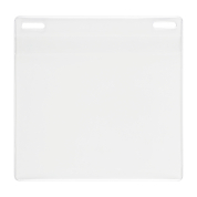 4-1/2" x 4-3/8" name tag holder made with 38% thicker material and stronger edge welds