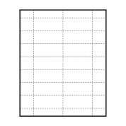 2-15/16" x 1-5/16" blank paper inserts to fit inside Polar™ Badges