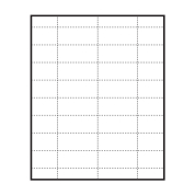 2-9/16" x 1-3/16" blank paper inserts for Polar™ Badges