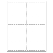 two blank 4" x 3" name tag inserts alongside eight detachable 4" x 1-7/8" tickets