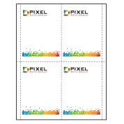 3-5/8" x 5-1/2" Vertical Paper Name Tag Inserts compatible with laser and inkjet printers