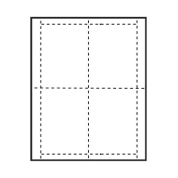 4 inch x 5-1/8 inch Vertical Paper Name Tag Inserts for at home printing