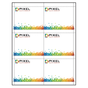 4" x 3" full bleed printing Paper Name Tag Inserts compatible with laser and inkjet printers