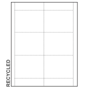 4" x 3" Recycled Paper Name Tag Inserts for at home printing