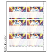 4" x 3" Recycled Paper Name Tag Inserts compatible with laser and inkjet printers