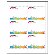 4" x 3" Paper Name Tag Inserts compatible with laser and inkjet printers