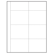 4" x 3" blank Paper Name Tag Inserts with perforations