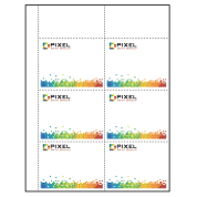 4" x 3" easy tear Paper Name Tag Inserts compatible with laser and inkjet printers