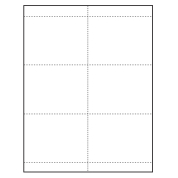 4-1/4" x 3" oversized blank Paper Name Tag Inserts