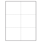 4-1/4" x 3-2/3" blank Paper Name Tag Inserts for at home printing