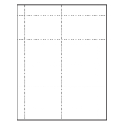 3-1/2" x 2-1/4" blank Paper ID badge Inserts