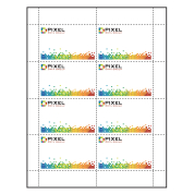 3-1/2" x 2-1/4" Paper Name Tag Inserts compatible with laser and inkjet printers