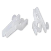 Recyclable plastic clip for TEMP name badges