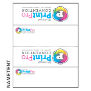 8.5inch x 2.75inch Paper Name Tents Pre-printed with full color designs