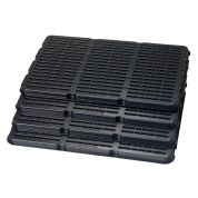 Reusable and recyclable name badge organizer can hold event badges up to 4-1/4" in width