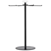 convertible tradeshow stand with six spokes that spin clockwise and counter-clockwise  