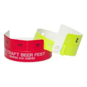 Custom imprint festival wristband with removable tabs
