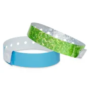 Plastic event wristbands with lock