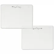 clear 4x3 name tag holder with pin 