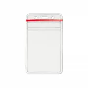  ID badge holder with secure, waterproof zip-lock seal 