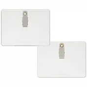 4"x3" name tag holder made with 38% thicker material and stronger edge welds