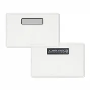 4"x2.5" name tag holder made with 38% thicker material and stronger edge welds