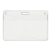 3-1/2" x 2-1/4" name tag holder made with 38% thicker material and stronger edge welds
